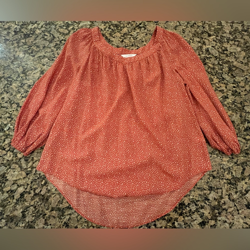 Lauren Conrad salmon blouse